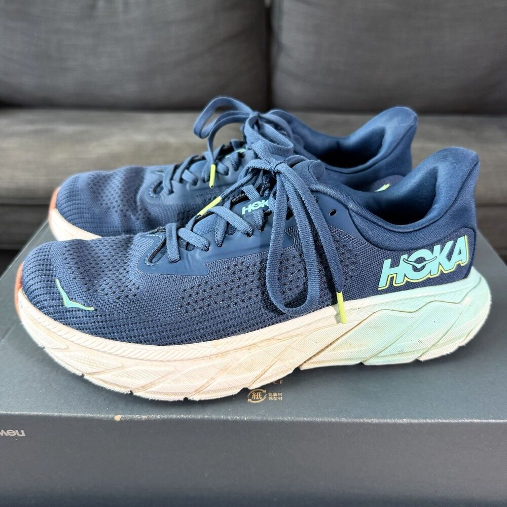 Hoka One One Arahi 7 Navy Blue Running Shoes Women's Size 8.5 B